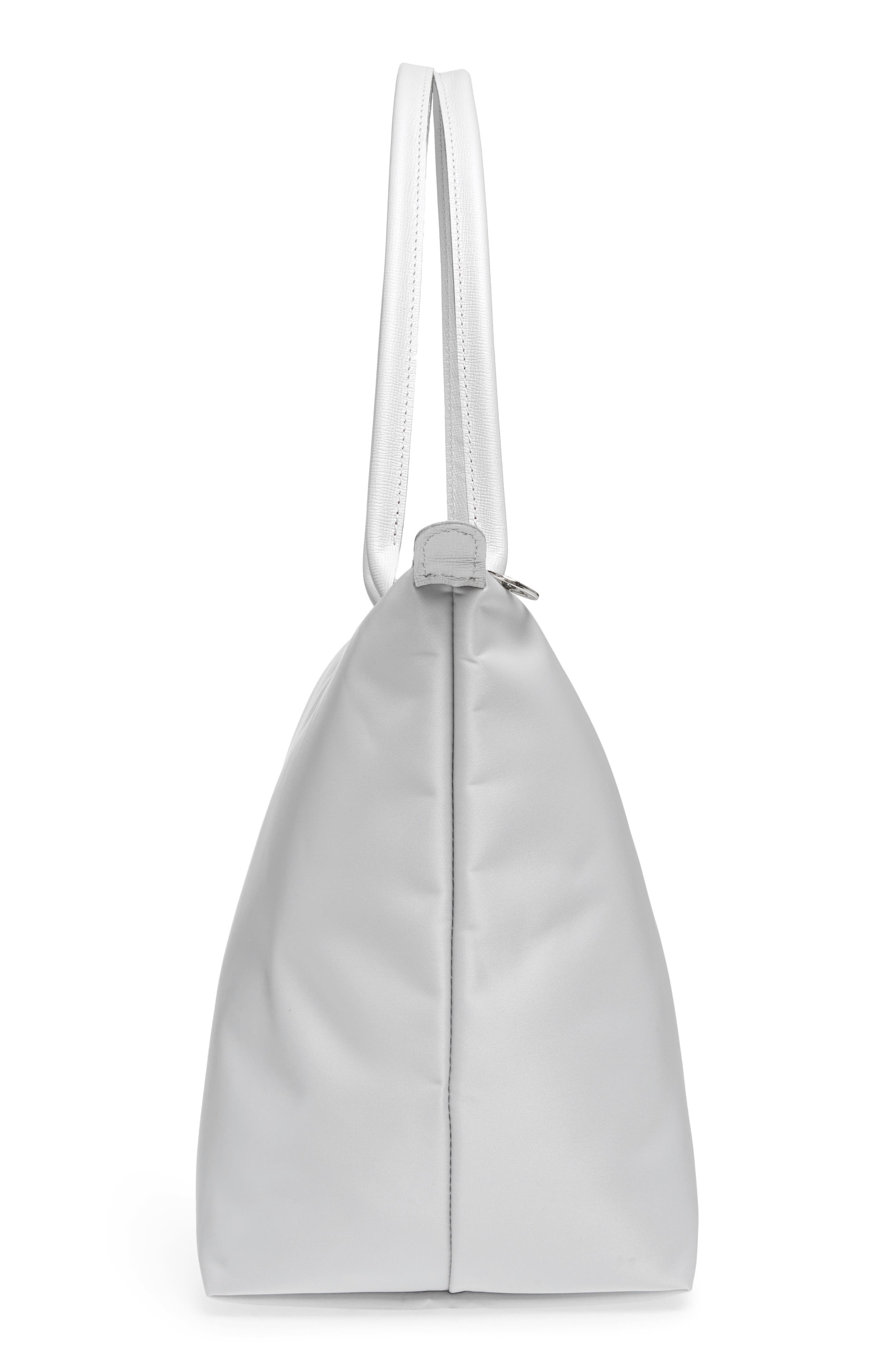 'Large Le Pliage Neo' Nylon Tote, Alternate, color, SILVER