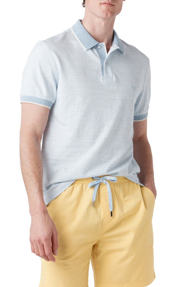 Rodd & Gunn Langs Beach Sports Fit Slub Tipped Polo, Main, color, 