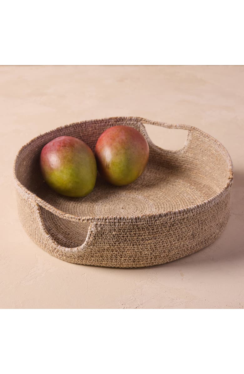Be Home Hydra Woven Seagrass Tray, Alternate, color, Grey
