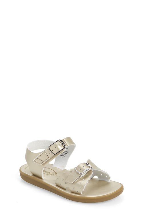 Footmates Eco-Ariel Waterproof Sandal in Soft Gold Micro  product