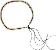 SANDRO Jewellery belt with leather tie