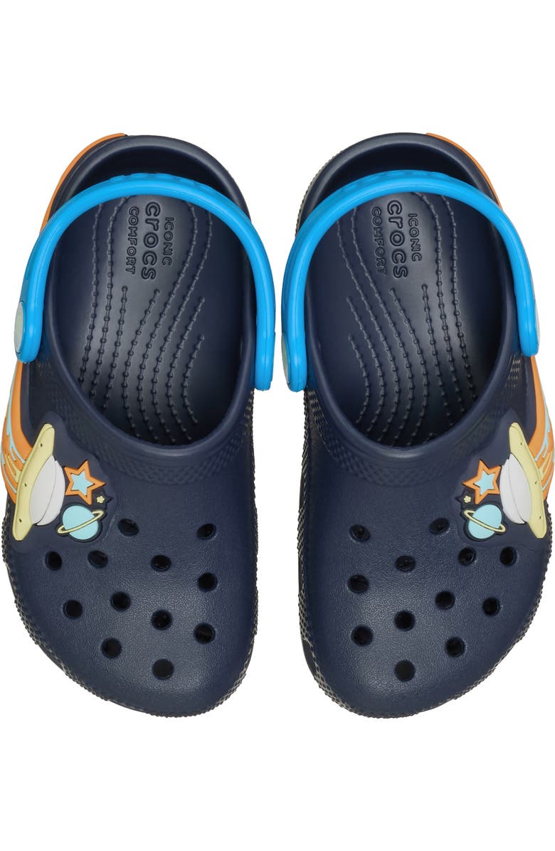 CROCS Kids' Classic UFO Light-Up Clog, Alternate, color, Navy