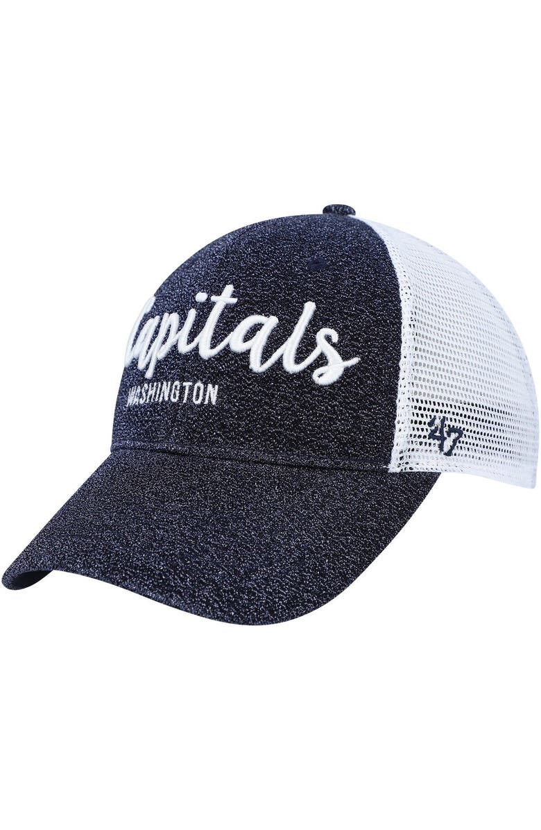 '47 Women's '47 Navy/White Washington Capitals Encore MVP Trucker Snapback Hat, Main, color, Navy