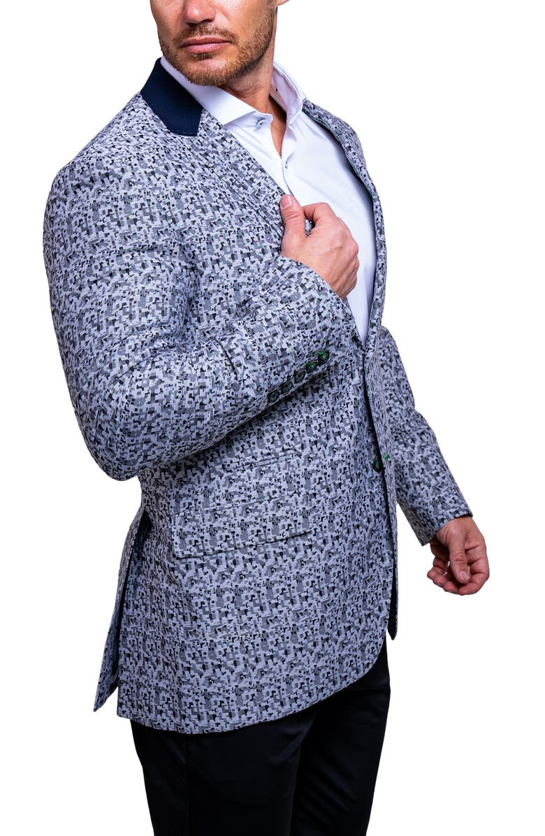 Maceoo Socrate Ascension Camo Blazer, Alternate, color, Grey