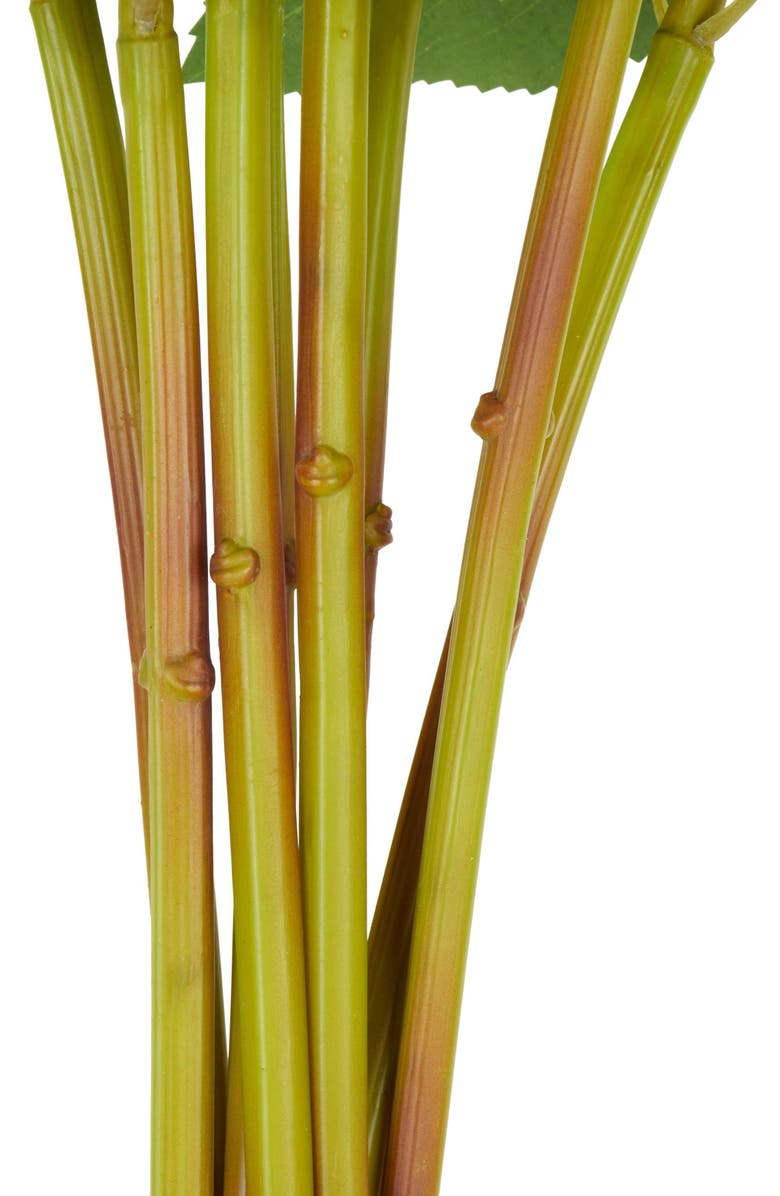 SONOMA SAGE HOME Set of Eight Green Hydrangea Artificial Flowers, Alternate, color, Green