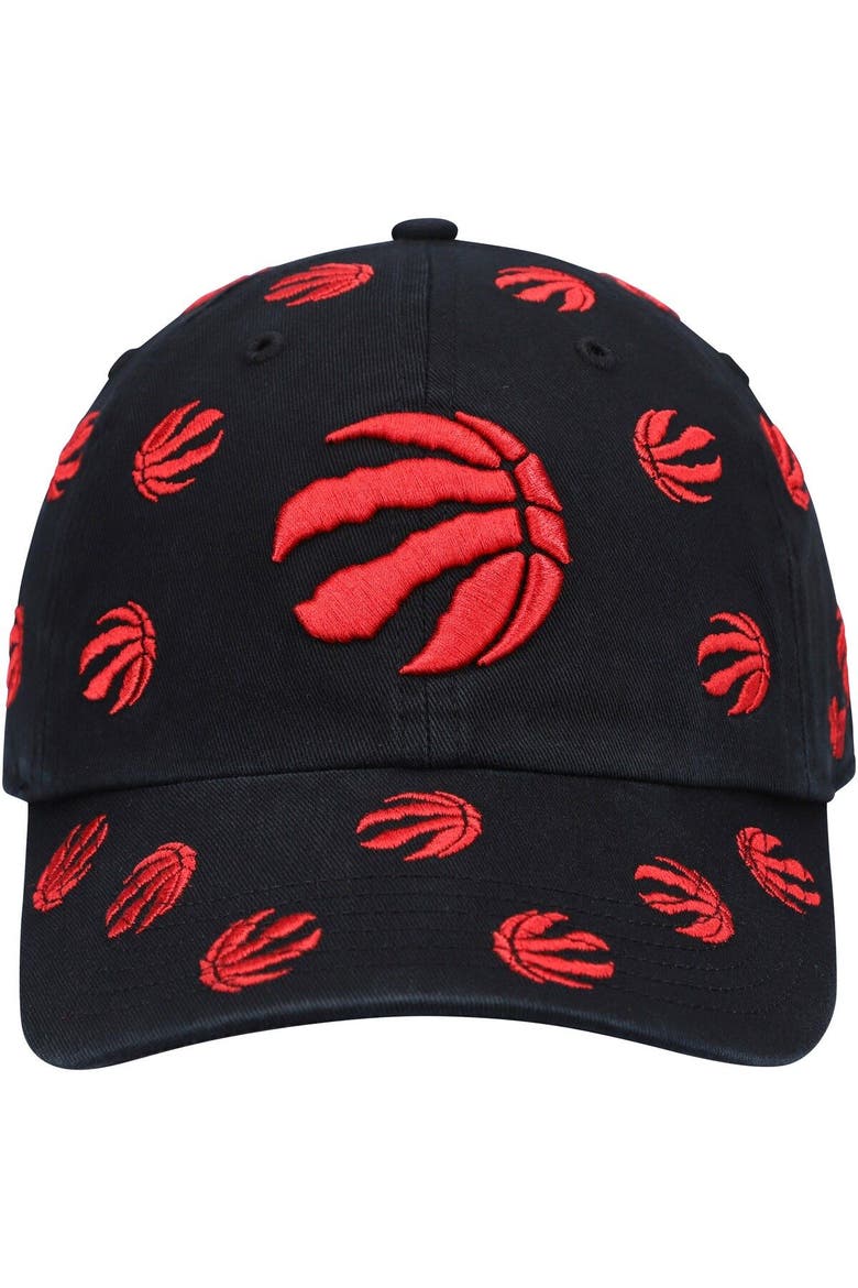 Men's '47 Black Toronto Raptors Confetti Cleanup Adjustable Hat, Alternate, color, Black