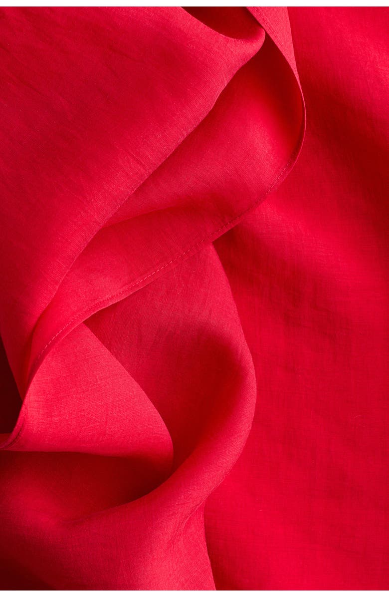 H&M Sleeveless scarf-collar blouse, Alternate, color, Bright Red