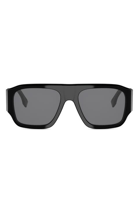 Diagonal 54mm Rectangular Sunglasses
