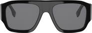 Fendi Diagonal 54mm Rectangular Sunglasses