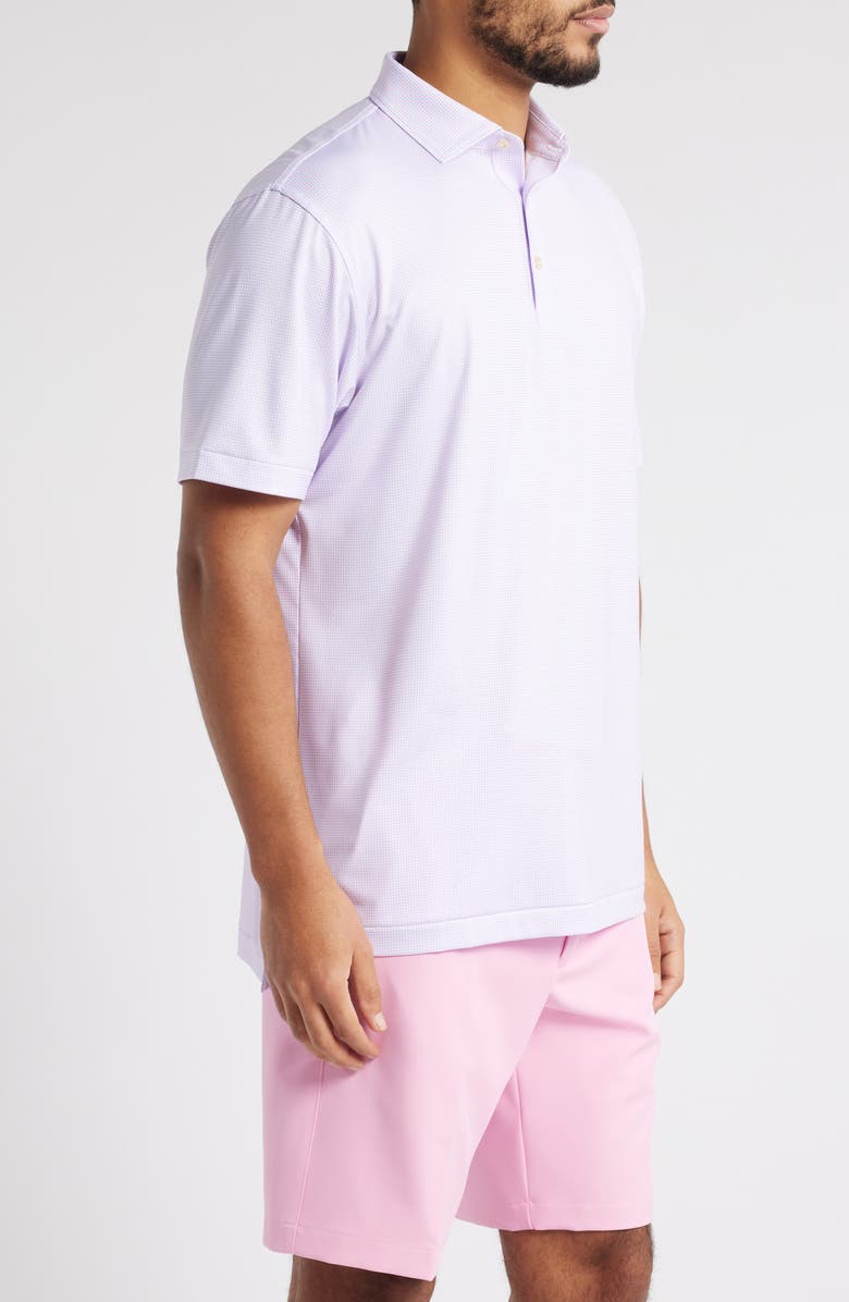 Peter Millar Phoenix Performance Jersey Polo, Alternate, color, White/ Cottage Blue