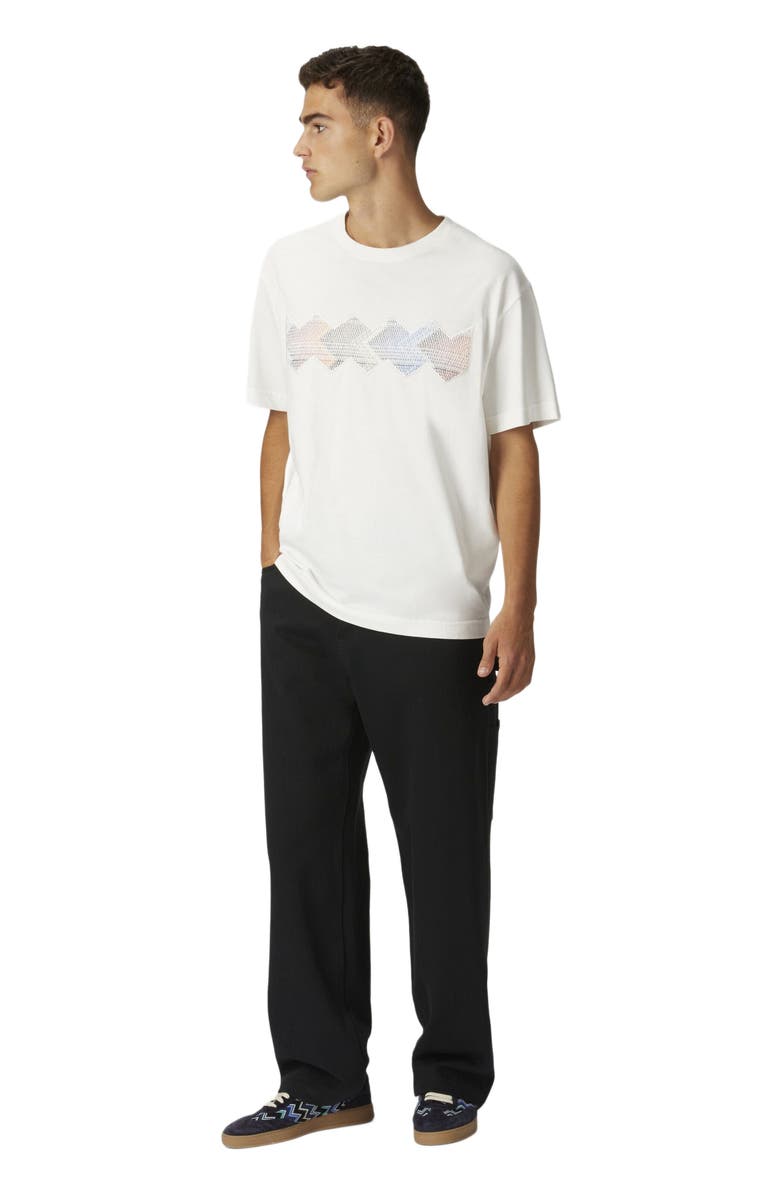 Missoni Denim Cargo Trousers With Chevron Knit Inserts, Main, color,