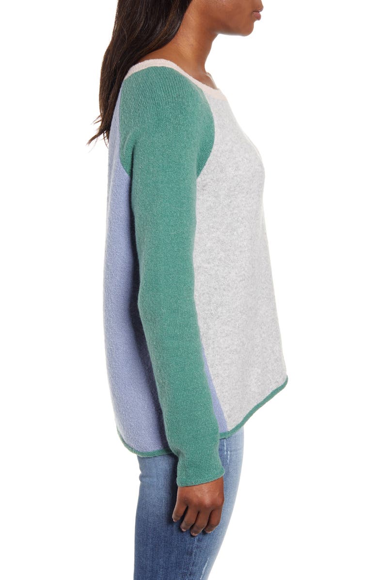 Caslon<sup>®</sup> Colorblock Sweater, Alternate, color, 