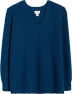 Caslon® Sequin V-Neck Sweater