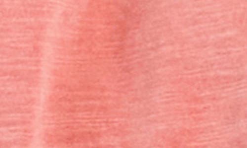 Billy T Worry Free Embroidered Ruffle Cotton Top In Pink