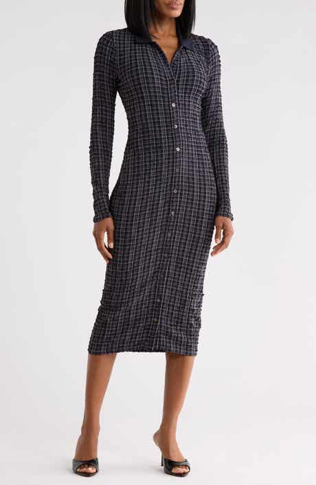 Barrett Plaid Midi Dress