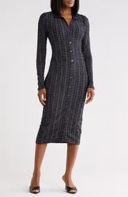 Veronica Beard Barrett Plaid Midi Dress
