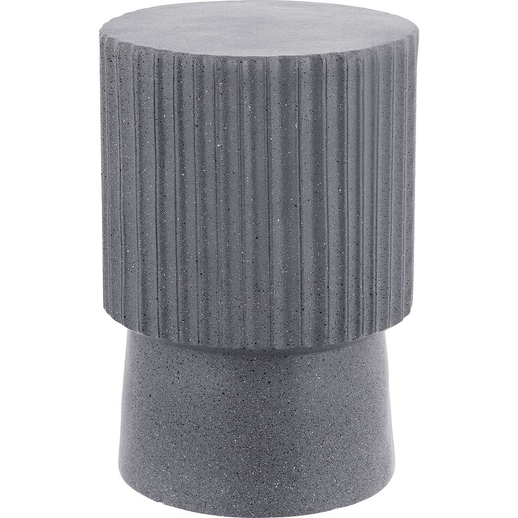 JONATHAN Y JONATHAN Y LOUISA 19" MODERN ART DECO TAMBOUR INDOOR/OUTDOOR ACCENT TABLE