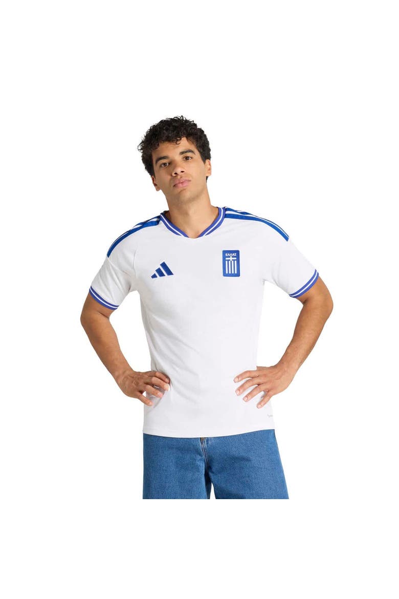 Men's adidas  White Greece National Team FIFA x World Cup 2026 Replica Jersey, Alternate, color, White