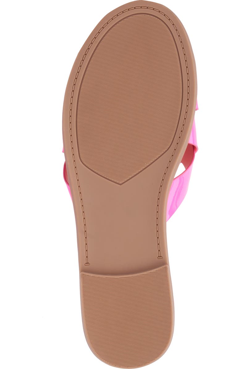 Fashion to Figure Tiana Slide Sandal - Wide Width, Alternate, color, Neon Pink