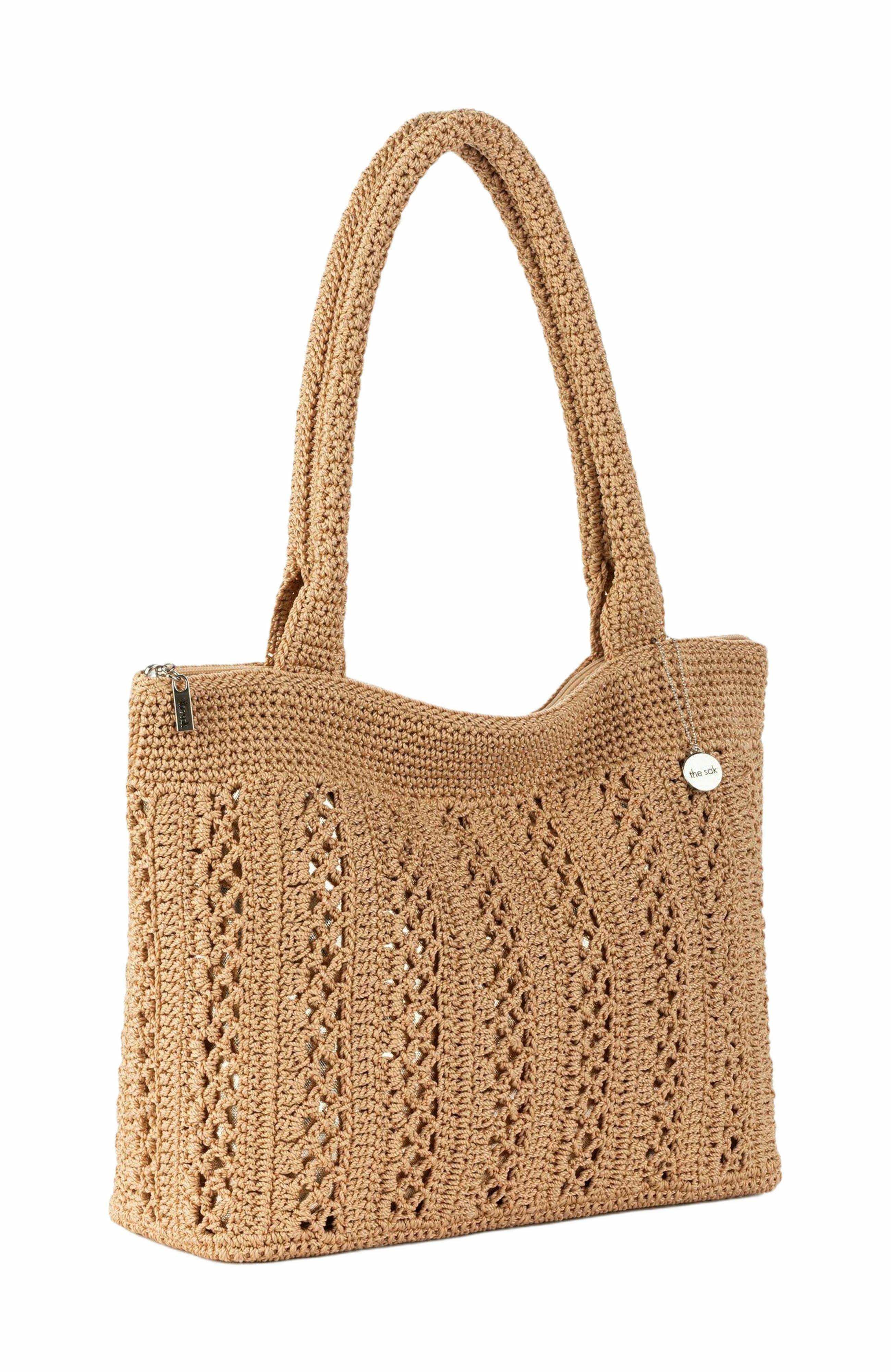 The Sak Crafted Classics Carryall Bag, Alternate, color, Bamboo With Gold