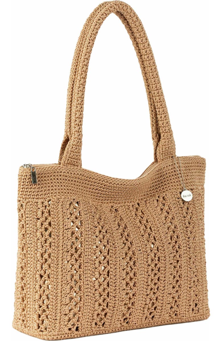 The Sak Crafted Classics Carryall Bag, Alternate, color, Bamboo With Gold