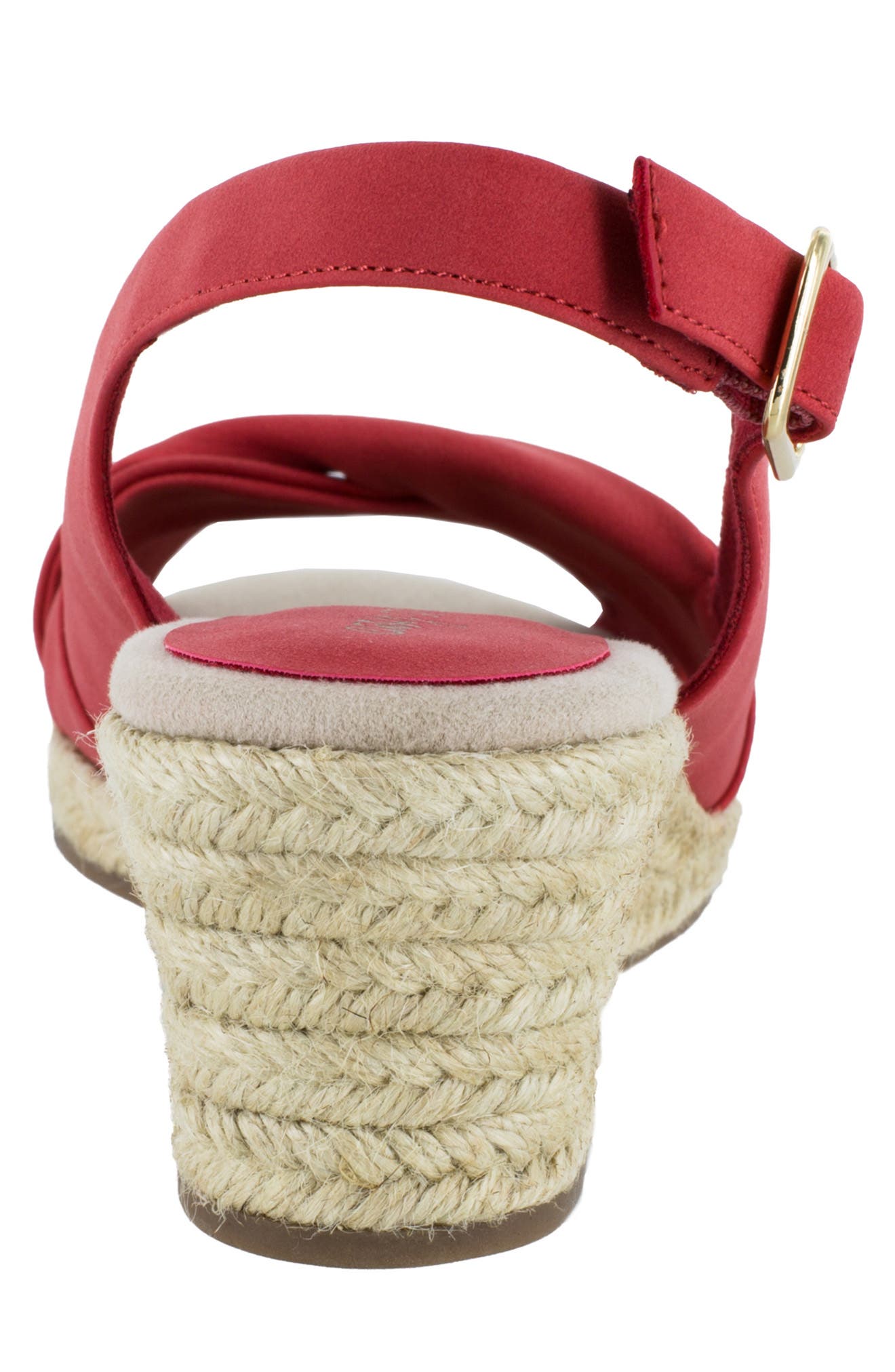 EASY STREET Maureen Wedge Sandal, Alternate, color, Red