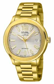 Stuyvesant Automatic Two Tone Bracelet Watch, 42mm
