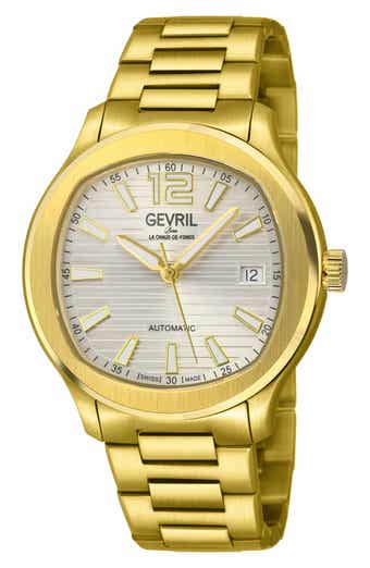Stuyvesant Automatic Two Tone Bracelet Watch, 42mm