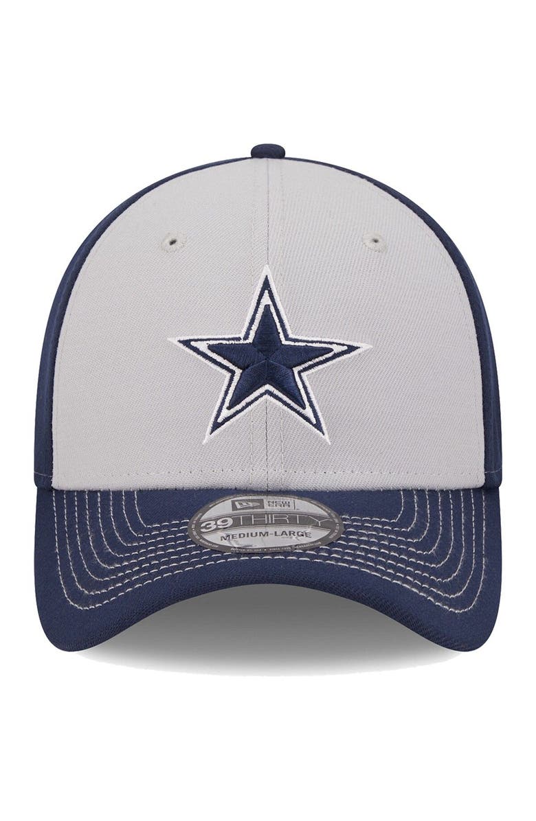 New Era Men's New Era Gray Dallas Cowboys  Main 39THIRTY Flex Hat, Alternate, color, Gray