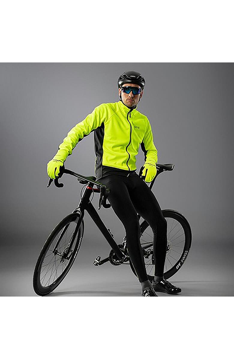 GOREWEAR C3 Thermo Bib Tights+ - Men's, Alternate, color, Black/Neon Yellow