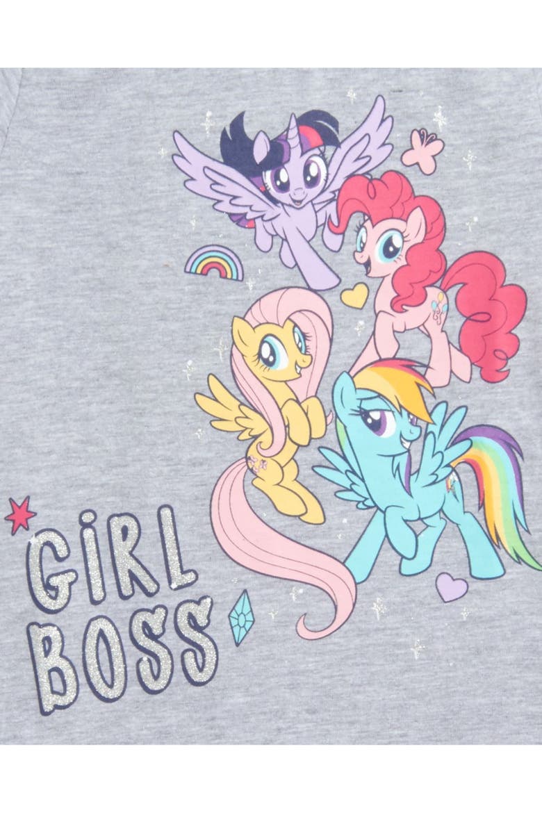 Glitter 3-Pack T-Shirts, Alternate, color, Grey Pink Blue