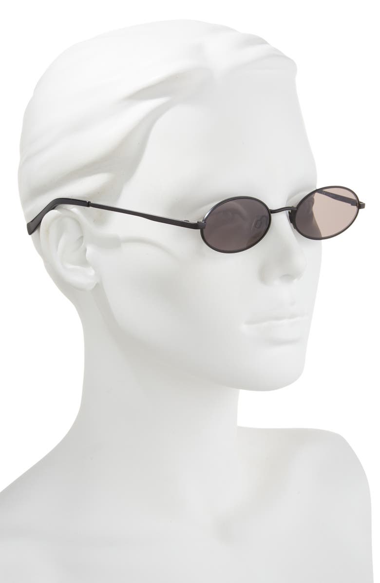 Le Specs Love Train 51mm Oval Sunglasses, Alternate, color, Matte Black