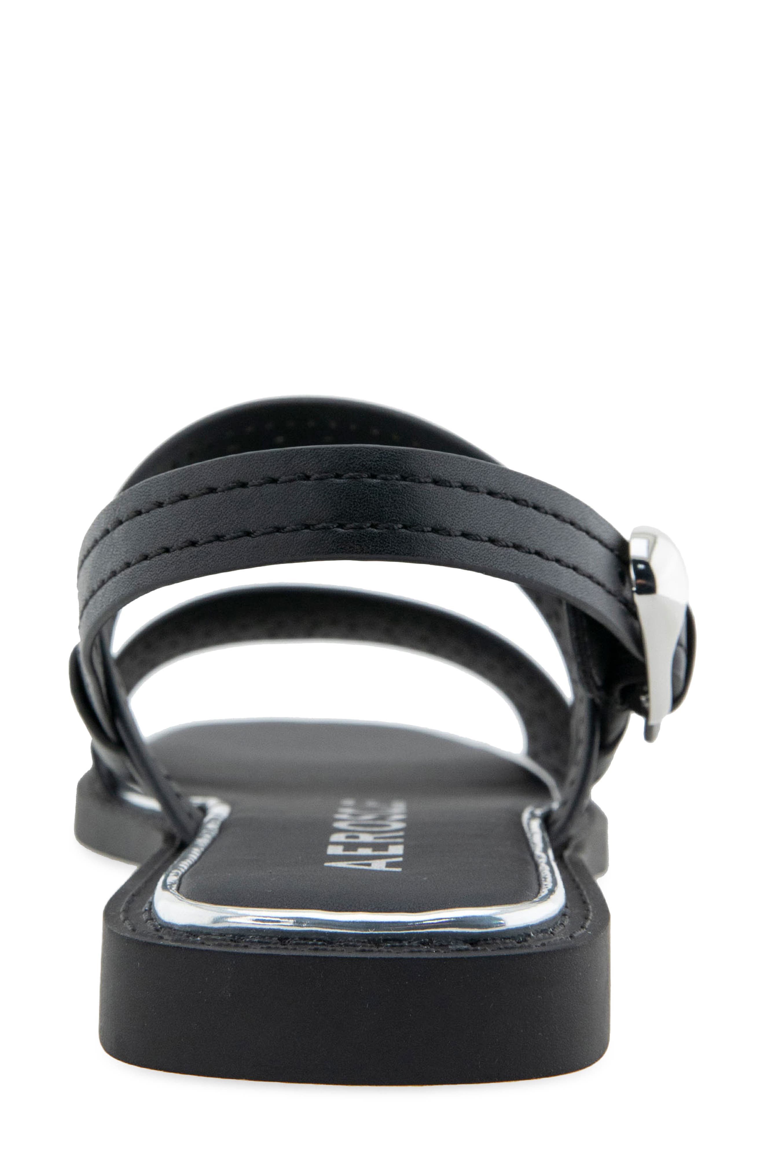 Aerosoles Carole Slingback Sandal, Alternate, color, Black Perf Faux Leather