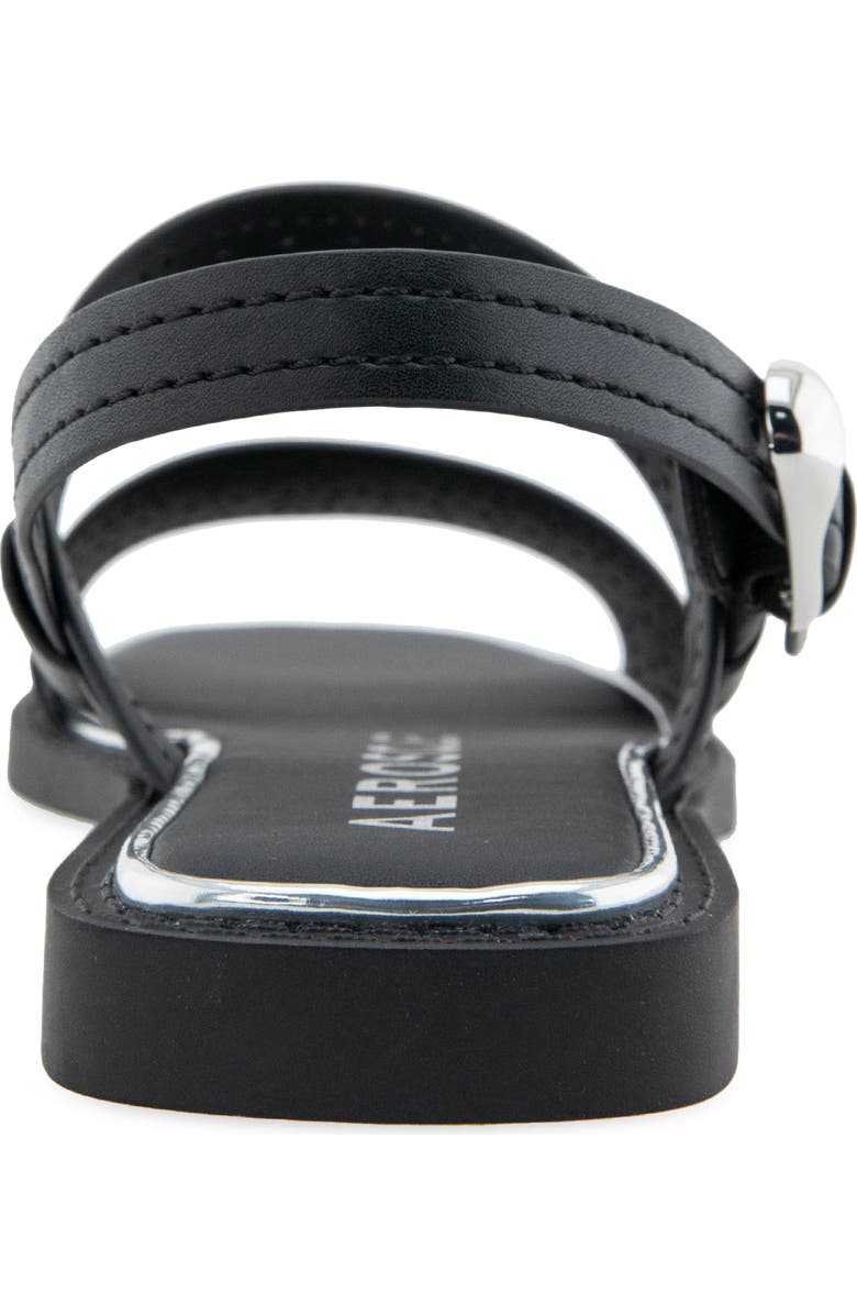 Aerosoles Carole Slingback Sandal, Alternate, color, Black Perf Faux Leather