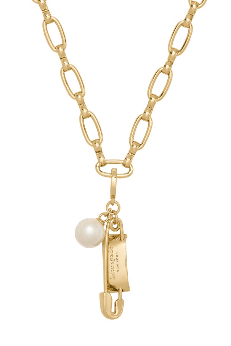 Sam Imitation Pearl Tag Charm, Alternate, color, GOLD