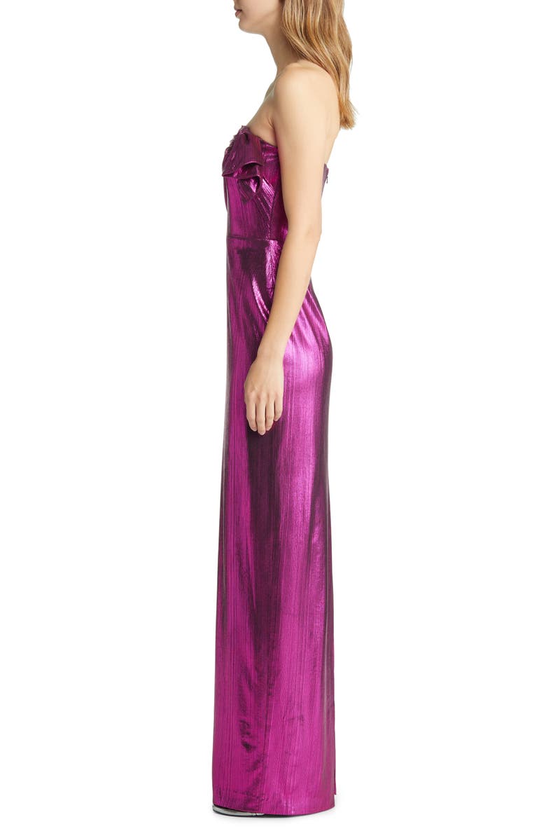 Black Halo Divina Strapless Gown, Alternate, color,