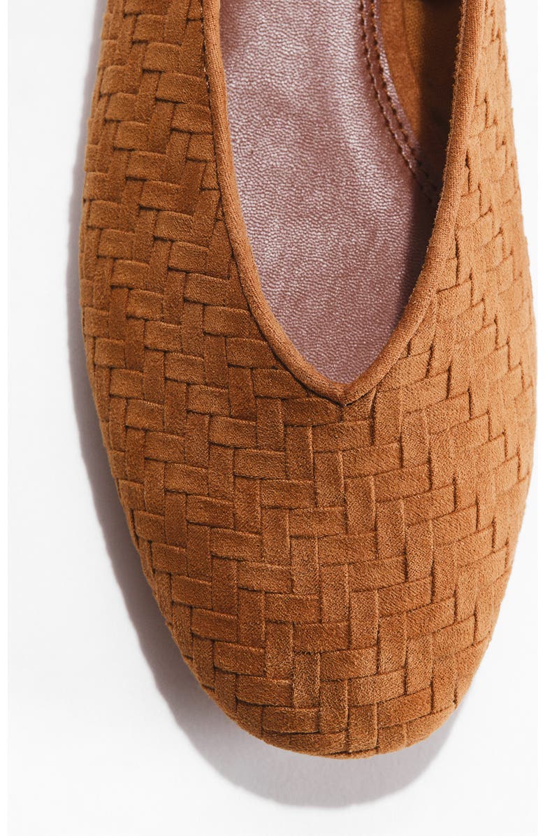 H&M Braided Ballet Pumps, Alternate, color, Brown