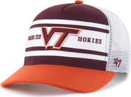 '47 Youth '47 Maroon/Orange Virginia Tech Hokies Super Stripe Hitch Adjustable Trucker Hat