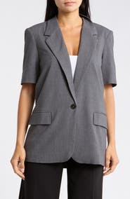 Leith Brooklyn Short Sleeve Blazer