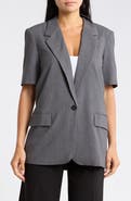 Leith Brooklyn Short Sleeve Blazer
