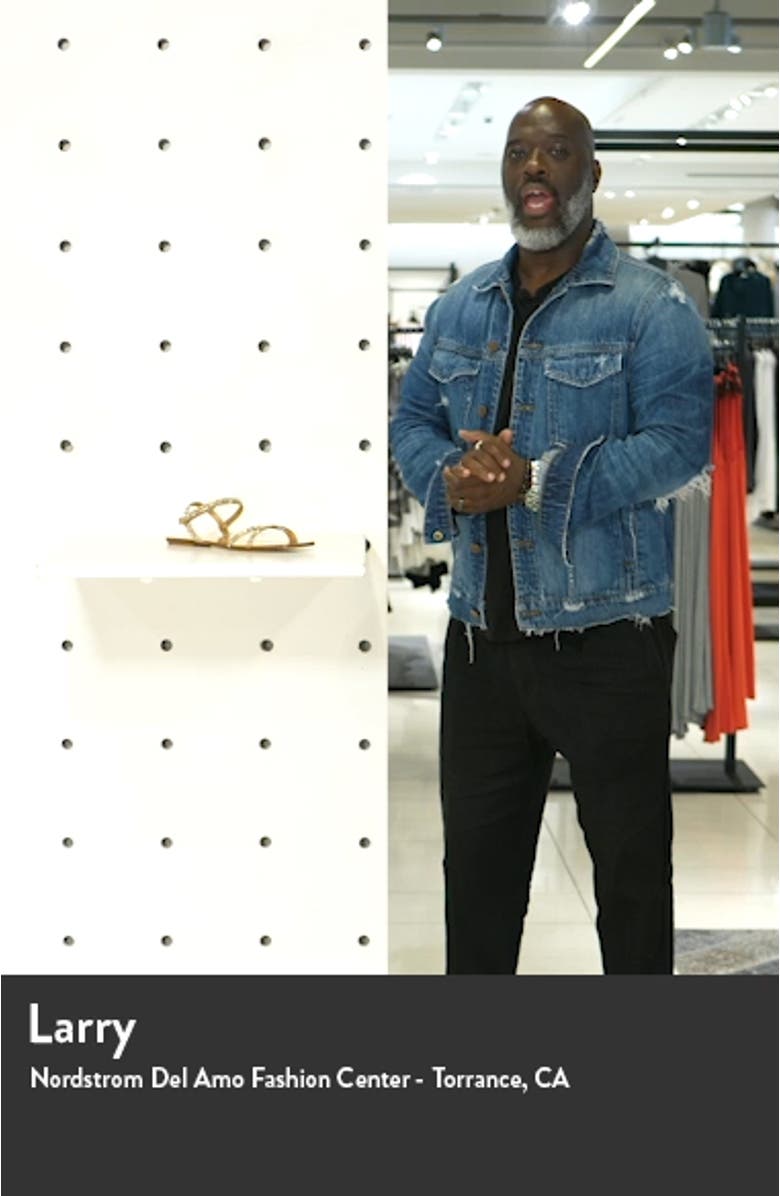 Kairi Crystal Embellished Flat Sandal, sales video thumbnail