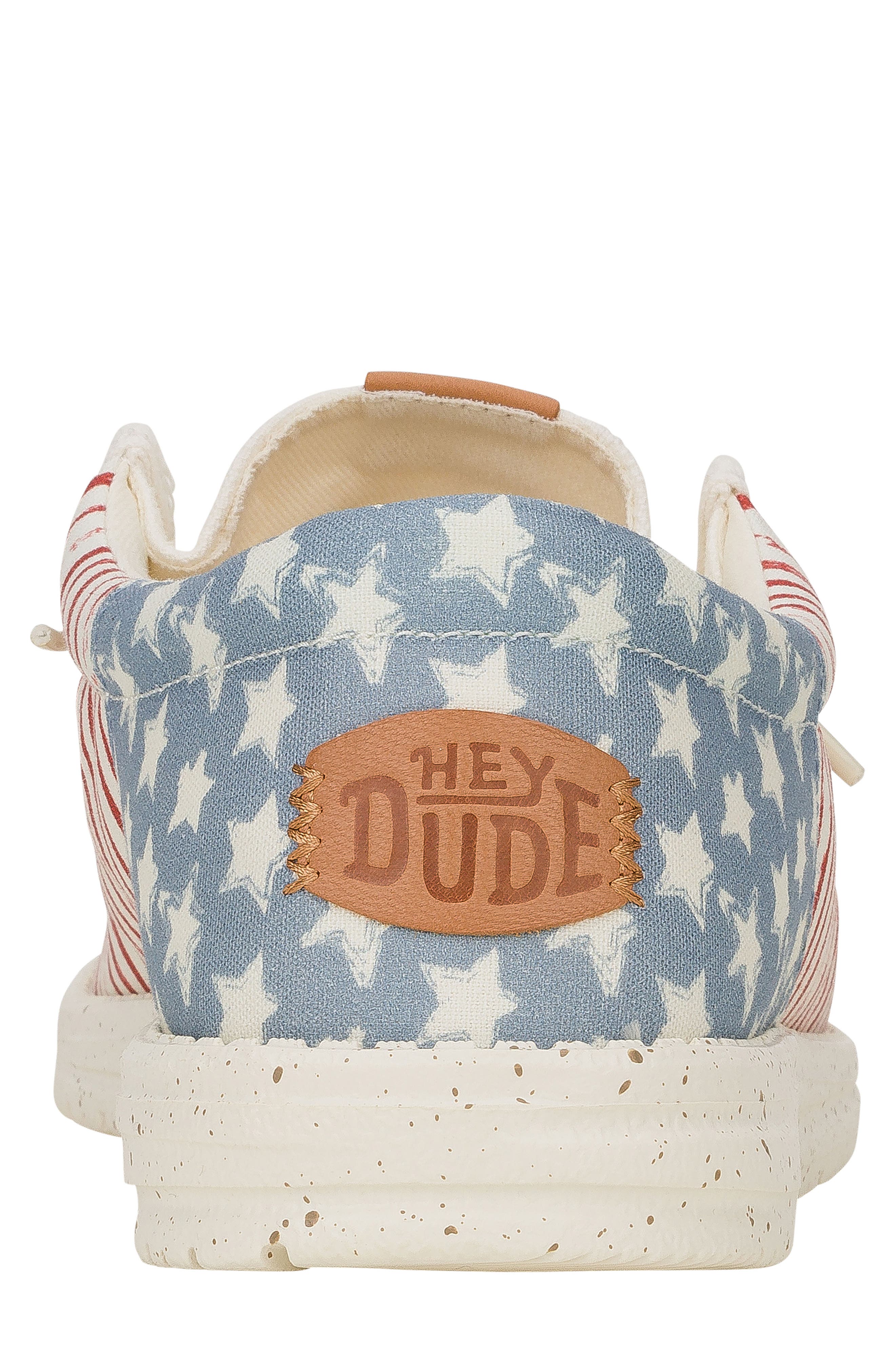 Hey Dude Wally Americana Slip-On, Alternate, color, American Flag