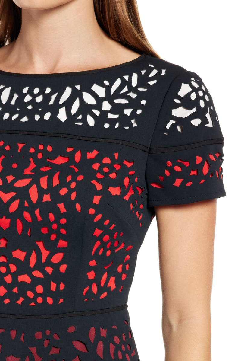 Shani Ombré Lace Fit & Flare Dress, Alternate, color,