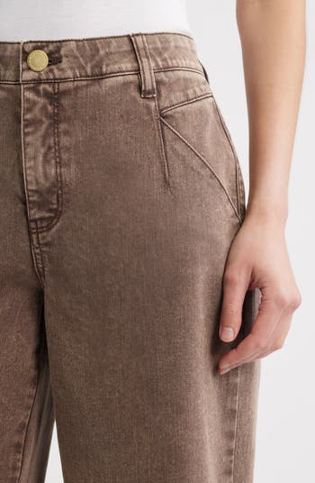 Wyatt Skyrise Washed Ankle Wide Leg Jeans