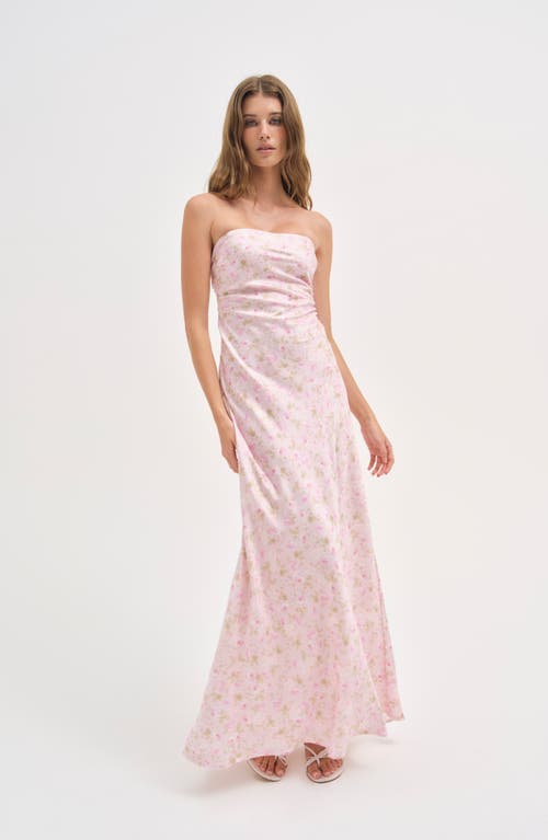 For Love & Lemons Carla Strapless Maxi Dress