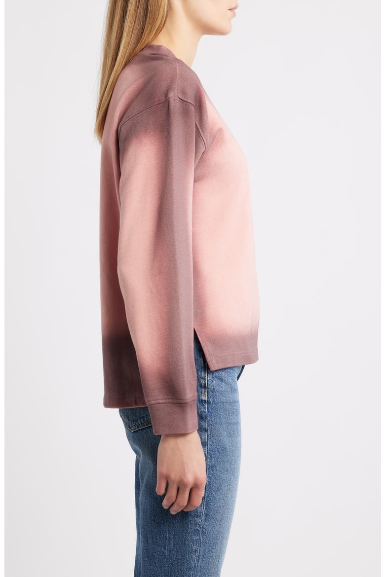 Spot Dye Terry Sweatshirt, Alternate, color, BLUSH