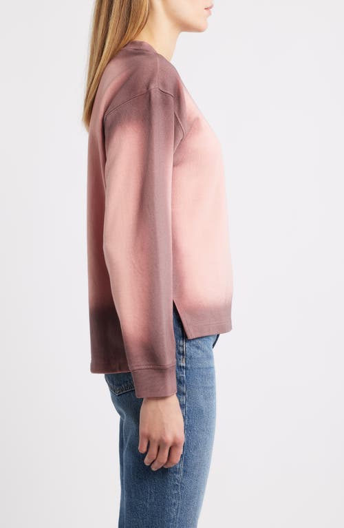 City Blues Spot Dye Terry Sweatshirt In Pink