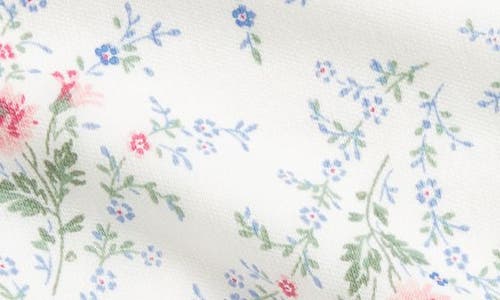 Polo Ralph Lauren Ralph Lauren Embroidered Cotton Ruffle Top & Floral Leggings Set In Nevis