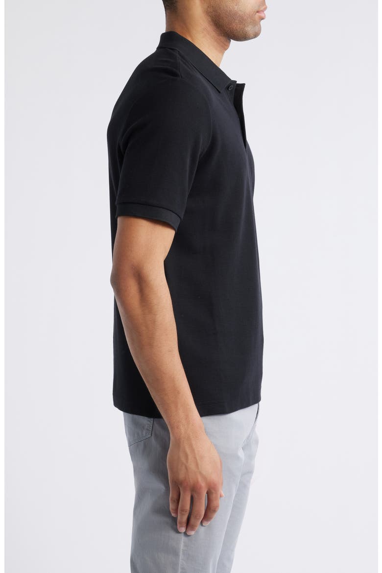 Pima Cotton Piqué Polo, Alternate, color, BLACK