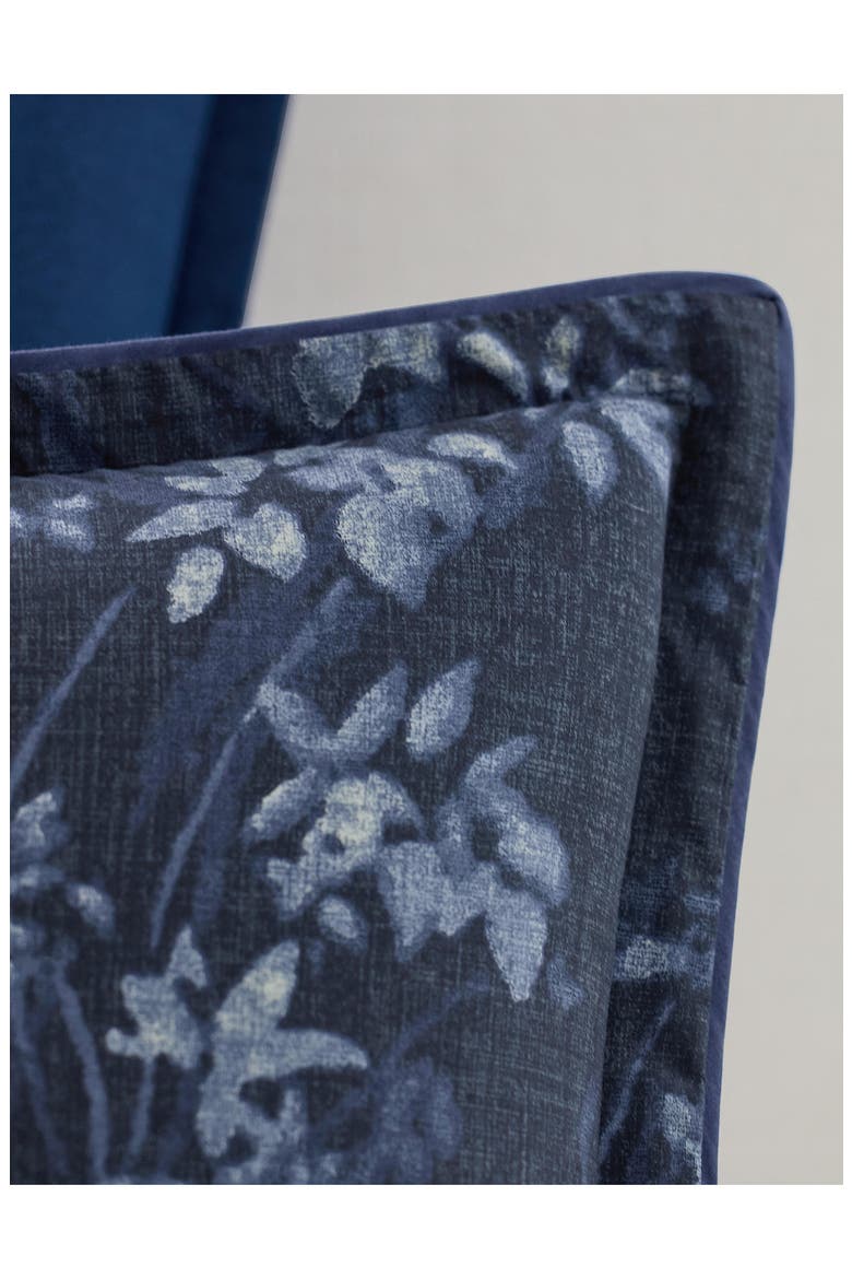 Caterina Floral & Stripe Reversible Cotton Percale Duvet Cover & Sham Set, Alternate, color, NAVY